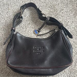 Dooney & Bourke Dark Brown Leather Hobo Bag